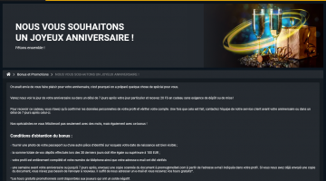 Melbet Bonus d'anniversaire